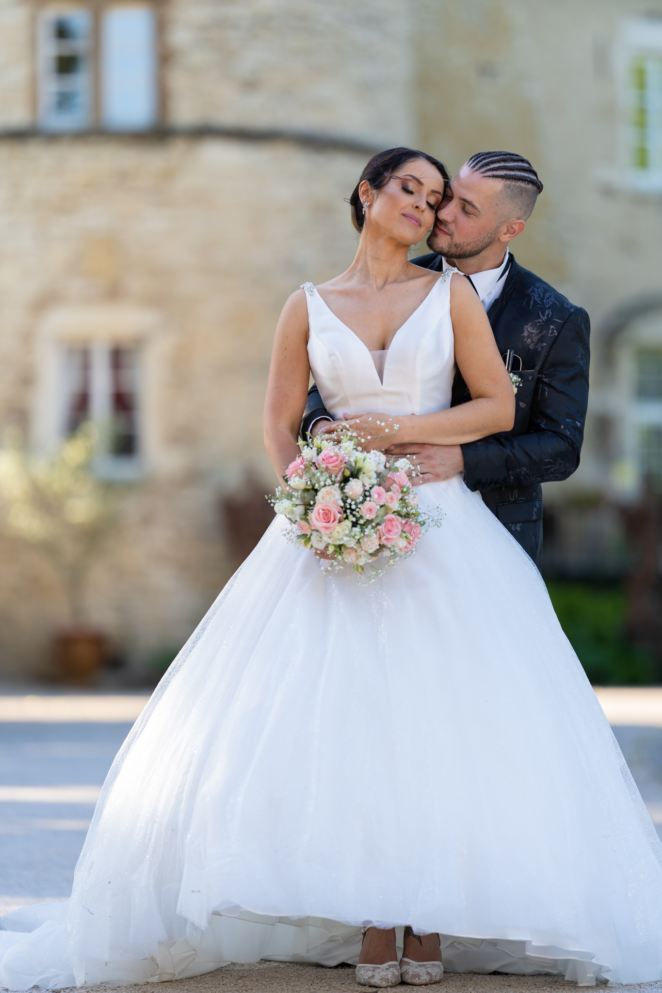 Couple mariés domaine château Alsace